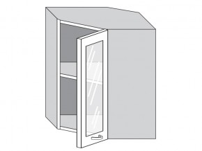 1.60.3у Шкаф настенный (h=720) угловой на 600мм со стекл. дверцей в Чебаркуле - chebarkul.магазин96.com | фото