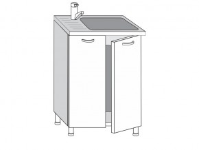 2.60.2мн Шкаф-стол на 600мм под накладную мойку с 2-мя дверцами в Чебаркуле - chebarkul.магазин96.com | фото