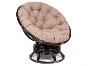 Кресло-качалка Papasan w 23/01 B с подушкой Antique brown, экошерсть Коричневый в Чебаркуле - chebarkul.магазин96.com | фото