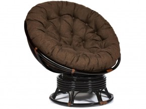 Кресло-качалка Papasan w 23/01 B с подушкой Antique brown, ткань Коричневый в Чебаркуле - chebarkul.магазин96.com | фото