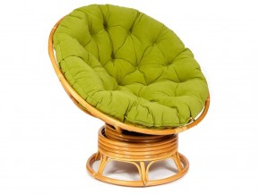 Кресло-качалка Papasan w 23/01 B с подушкой Honey, флок Олива в Чебаркуле - chebarkul.магазин96.com | фото