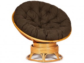 Кресло-качалка Papasan w 23/01 B с подушкой Honey, ткань Коричневый в Чебаркуле - chebarkul.магазин96.com | фото