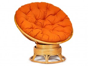 Кресло-качалка Papasan w 23/01 B с подушкой Honey, ткань Оранжевый в Чебаркуле - chebarkul.магазин96.com | фото