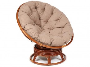 Кресло-качалка Papasan w 23/01 B с подушкой Pecan, экошерсть Коричневый в Чебаркуле - chebarkul.магазин96.com | фото