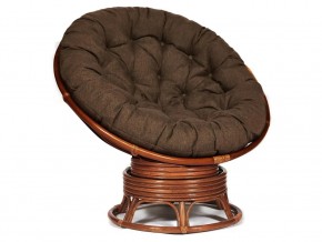 Кресло-качалка Papasan w 23/01 B с подушкой Pecan, ткань Коричневый в Чебаркуле - chebarkul.магазин96.com | фото