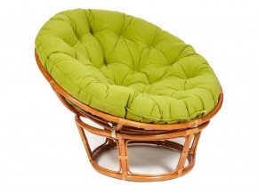 Кресло Papasan 23/01 W с подушкой Cognac, флок Олива в Чебаркуле - chebarkul.магазин96.com | фото