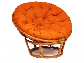 Кресло Papasan 23/01 W с подушкой Cognac, ткань Оранжевый в Чебаркуле - chebarkul.магазин96.com | фото