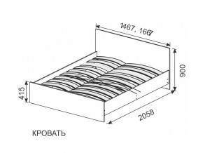 Кровать 1600х2000 ортопедическое основание в Чебаркуле - chebarkul.магазин96.com | фото