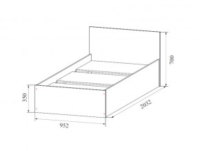 Кровать одинарная (Без матраца 0,9*2,0) в Чебаркуле - chebarkul.магазин96.com | фото