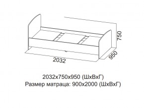 Кровать одинарная (Без матраца 0,9*2,0) в Чебаркуле - chebarkul.магазин96.com | фото